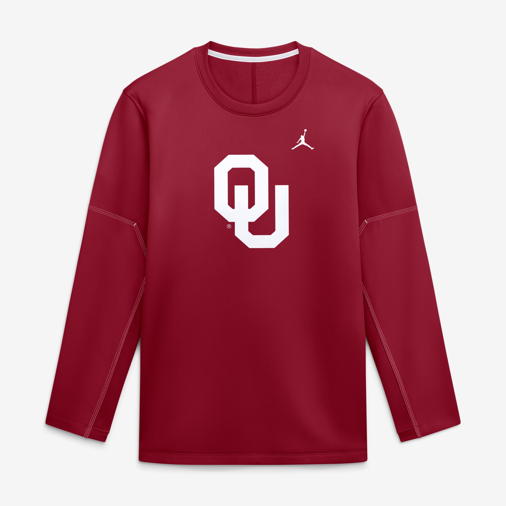 Haut à manches longues Therma-FIT Jordan Brand Crimson Oklahoma Sooners 2026 pour homme